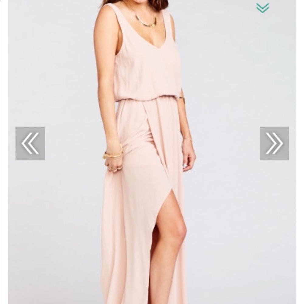 SMYM KENDALL MAXI DRESS ~ DUSTY BLUSH CRISP